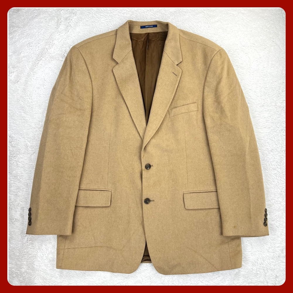 Ralph Lauren Cashmere Blazer Men's 46L Brown Dillard's Two Button Jacket Canada